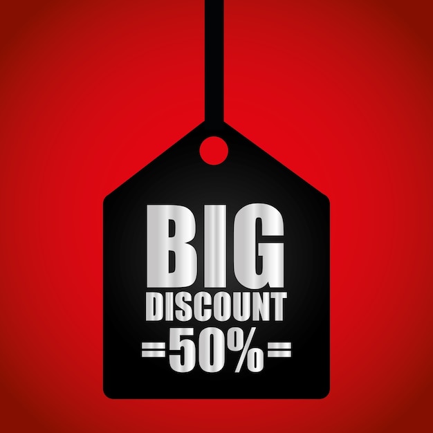 Vector big sales and special offers shopping