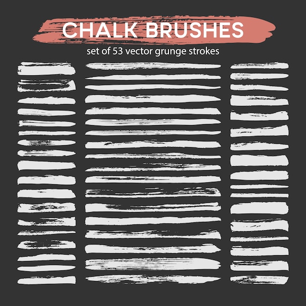 Big set of chalk brushes