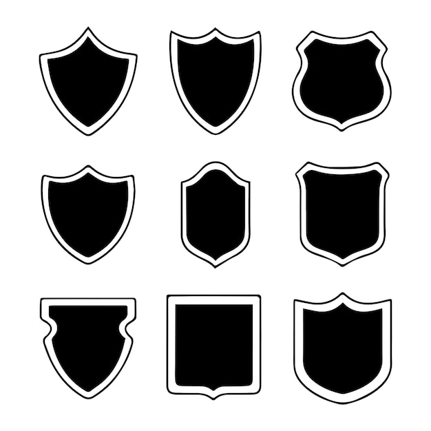 Big set of flat shield set