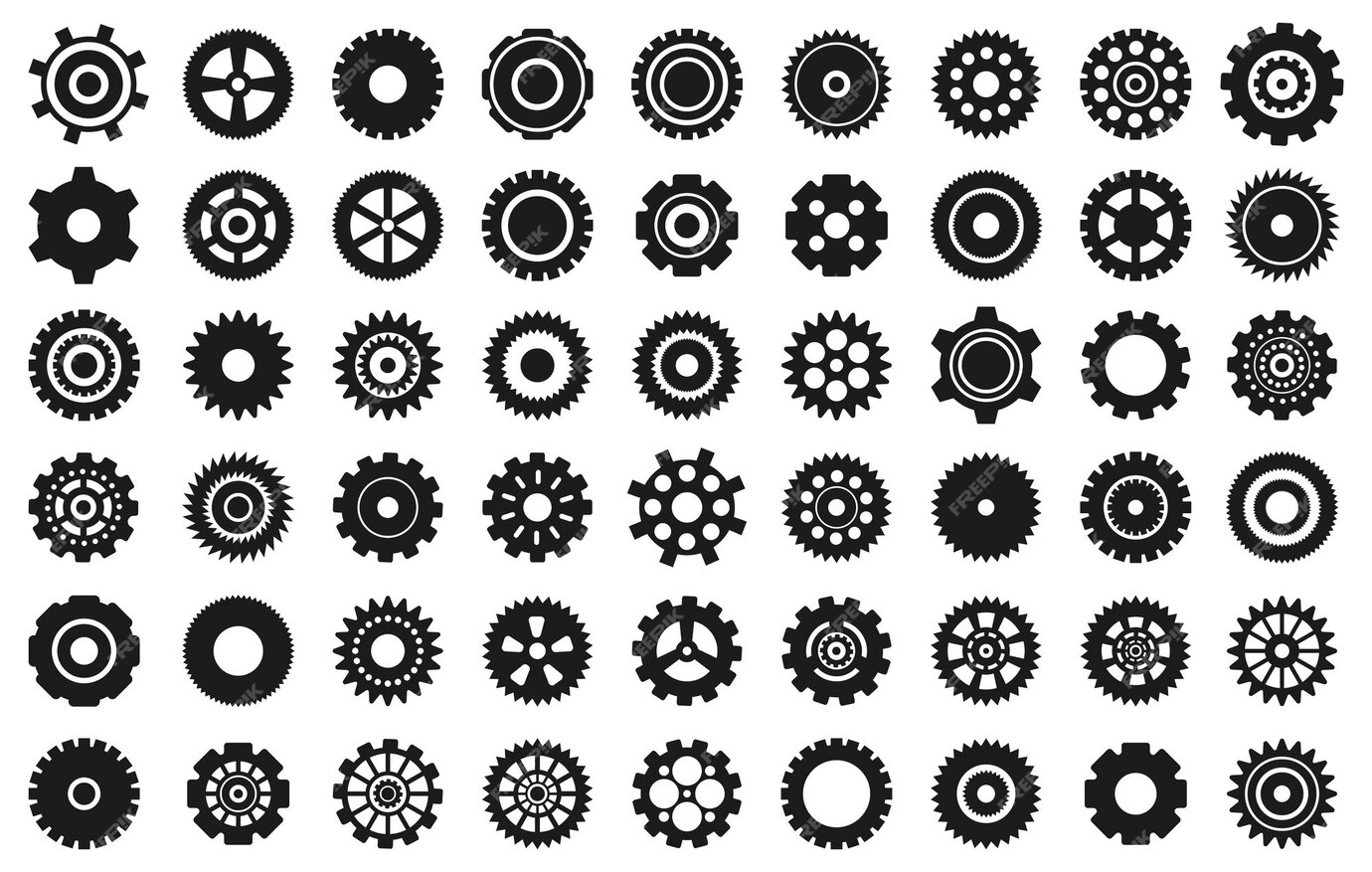 Premium Vector | Big Set of Machine Gear icon .Vector Illustration