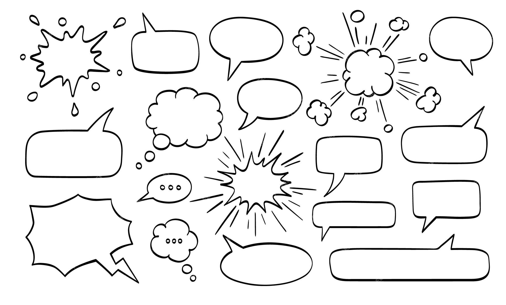 Set of bubble or bubbles speech. Stock Vector by ©cookamoto 133499368