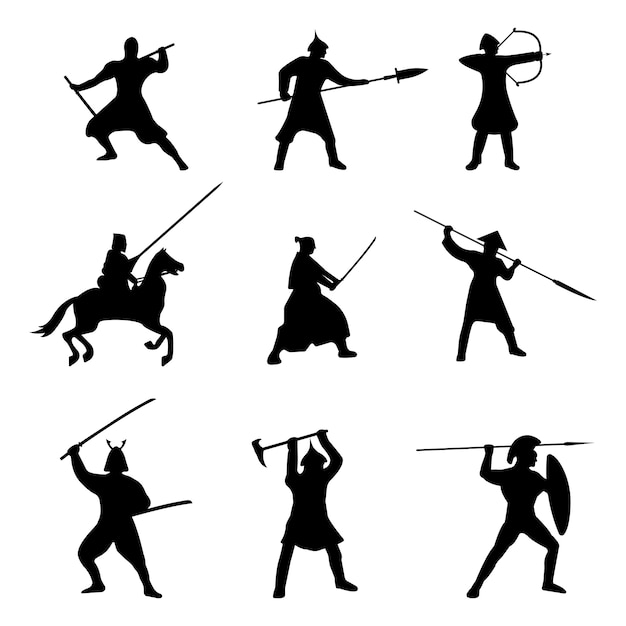 The Big Set of Warriors Silhouette 