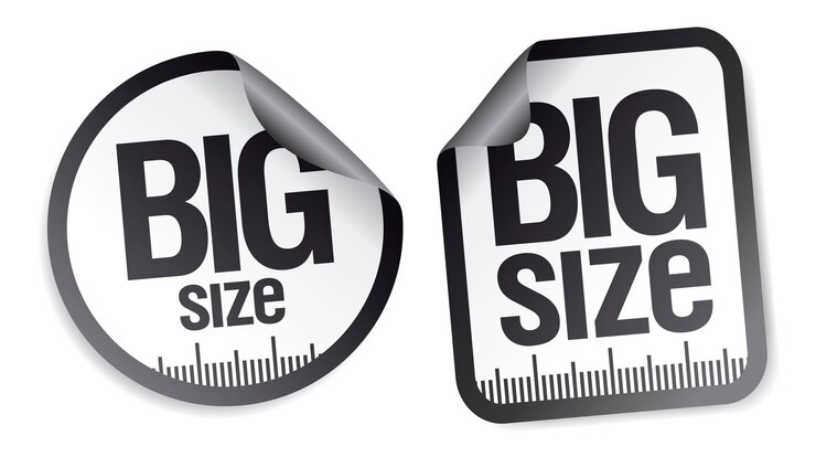 Vector big size stickers