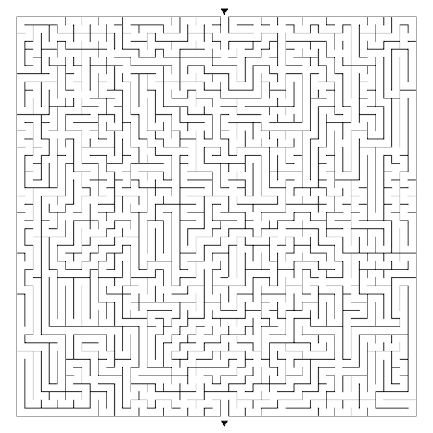 Vector big square maze