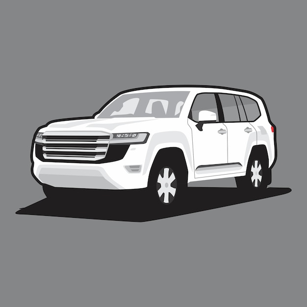 big suv car premium vector