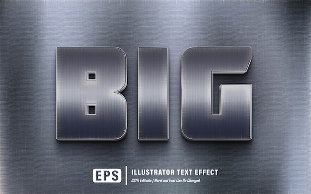 Big text effect - editable