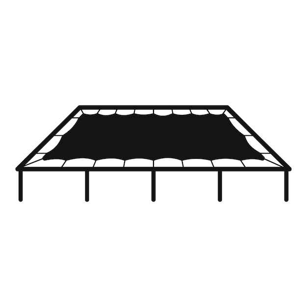 Big trampoline icon Simple illustration of big trampoline vector icon for web design isolated on white background