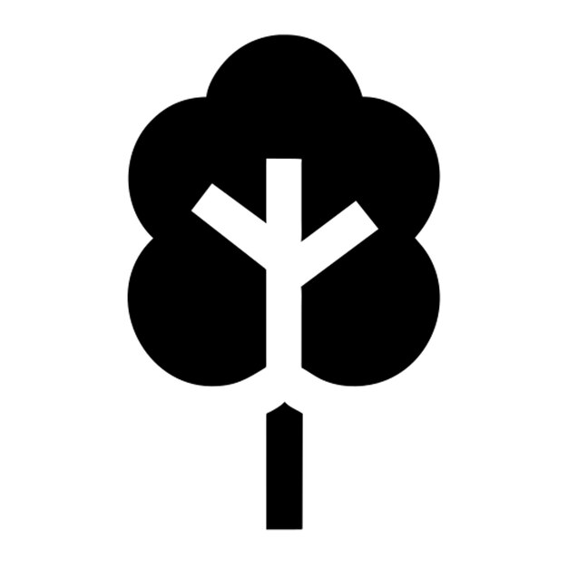 Vector big tree forest logo