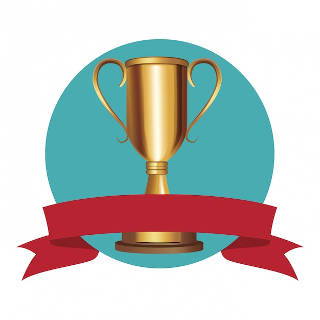 Vector big trophy icon