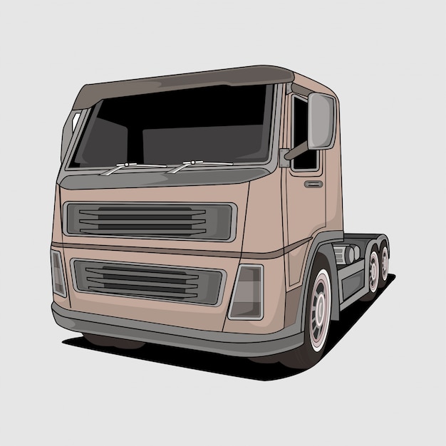 Vector big truck illustration