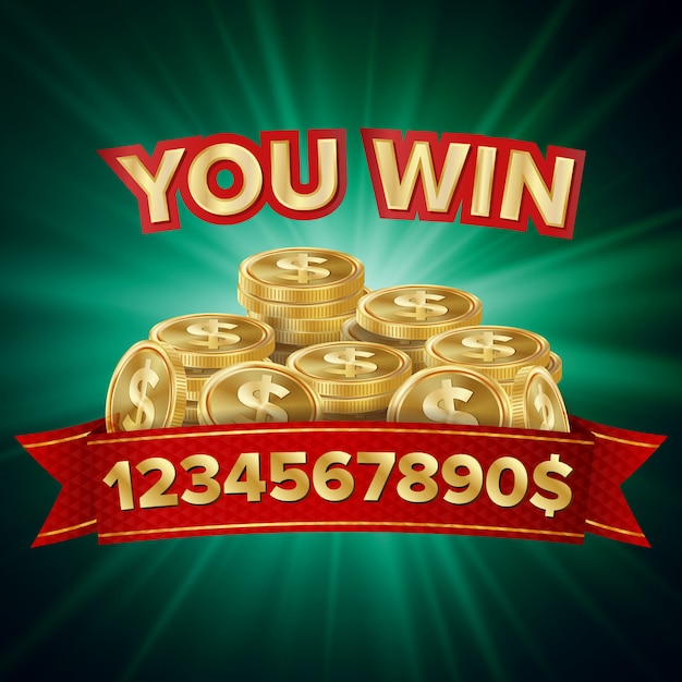 Big win banner for online casino