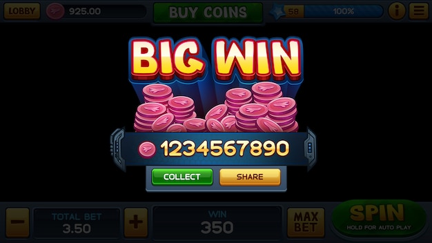 Big win for slot game