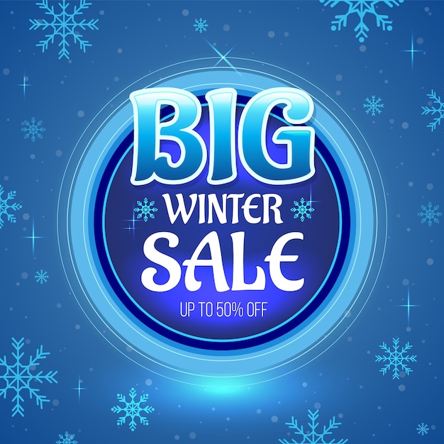 Big winter sale banner