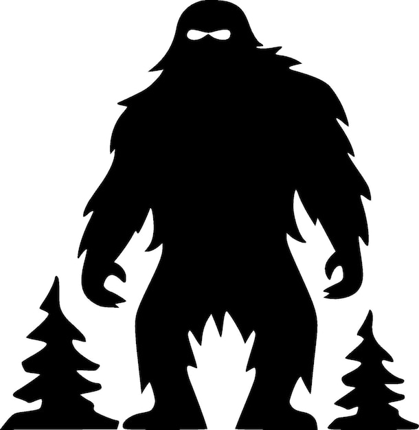 Высококачественный векторный логотип Bigfoot Векторная иллюстрация идеально подходит для графики футболки