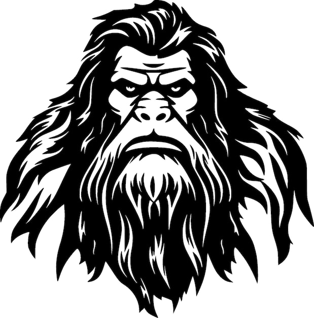 Vector bigfoot high quality vector logo vector illustration ideal for tshirt graphic