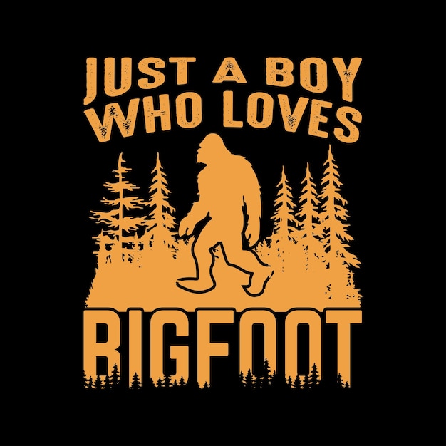 Bigfoot silhouettes vector and bigfoot concept illustration