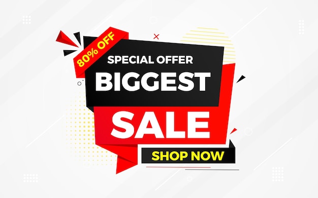 Biggest sale banner Biggest sale of the year banner Sale and discounts Biggest sale Promotion