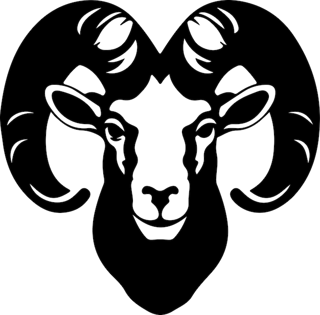 bighorn sheep black silhouette with transparent background