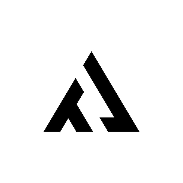 BIJ modern minimalistisch geometrisch logo