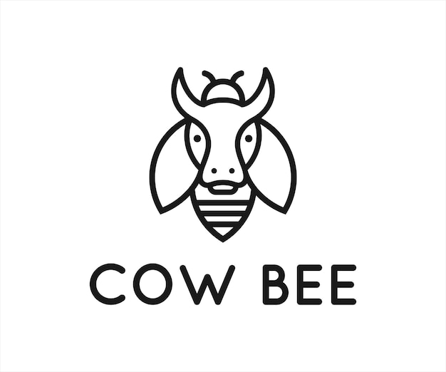 bijenkoe logo of koe vector