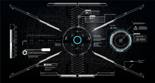 Bijschriften titels en frame in scifi-stijl. staaflabels, balken voor infobalken futuristische lay-outsjablonen voor informatievakken.