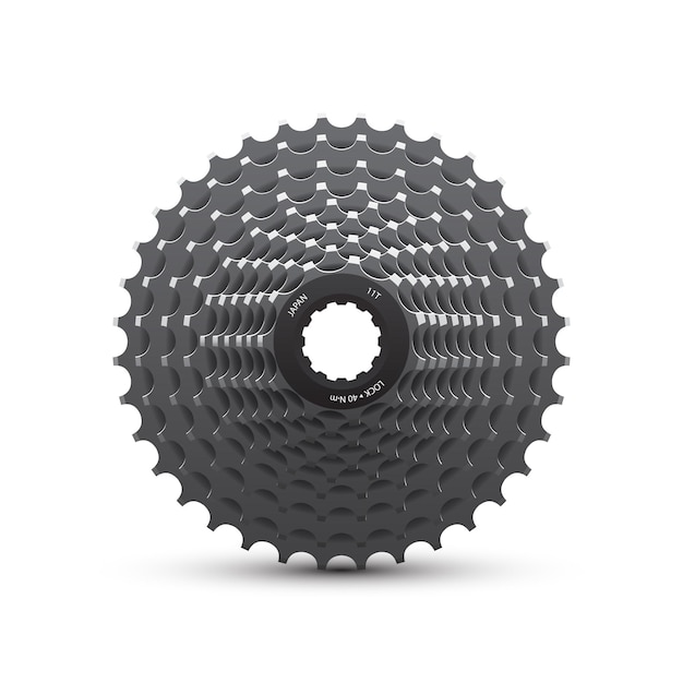 Bike cassette vector illustration