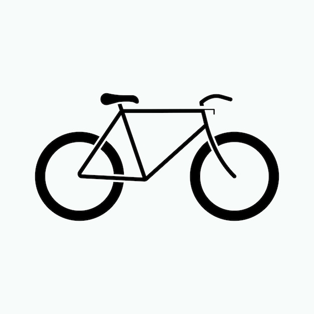 自転車アイコン交通健康的なライフ スタイル自転車シンボル ベクトル