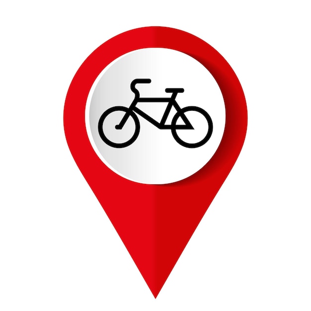 Bike icon on a white background Vector illustration