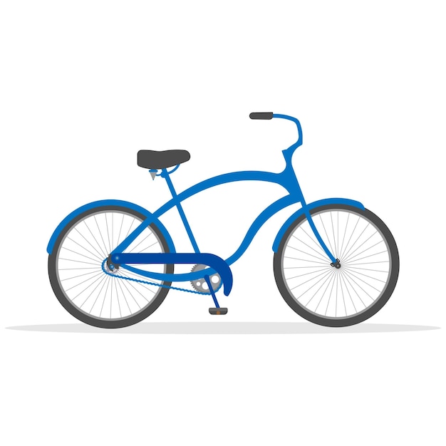 Bike isolated on white background Vector illustration