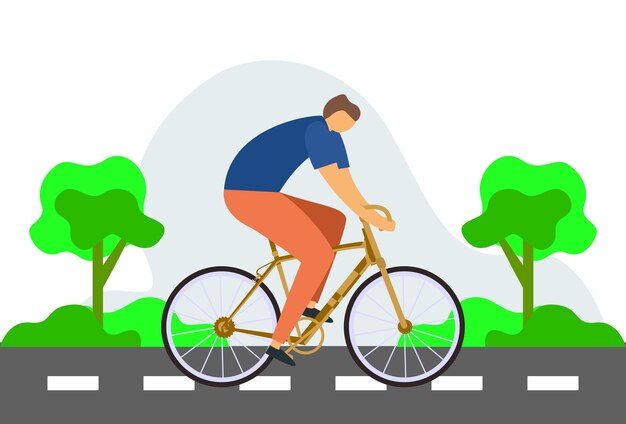 バイクレーンのコンセプトイラスト スタイリッシュで美しい