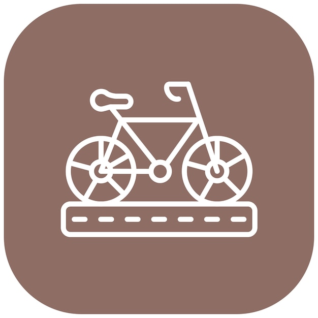 Векторная икона велосипедной полосы может быть использована для аккумулятора и иконки питания