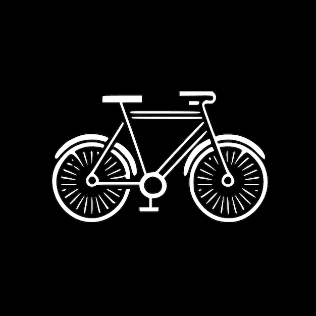Vector bike minimalist and flat logo vector illustration