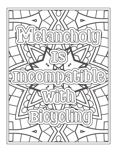 Bike Quotes Coloring Pages for Kdp Coloring Pages