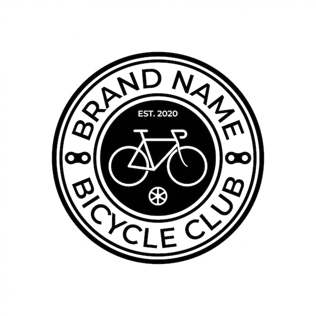 Bike shop service badge logo