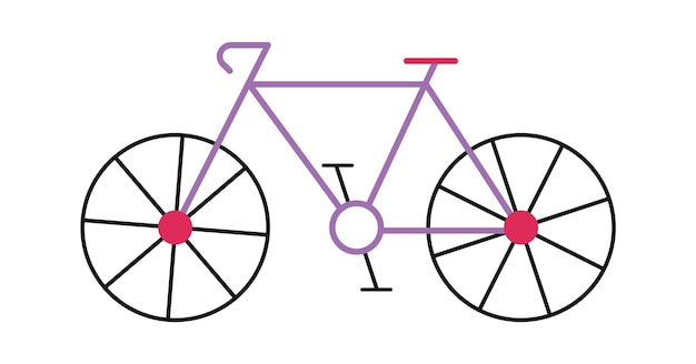 Bike for sport flat icon Transportation animal on bike