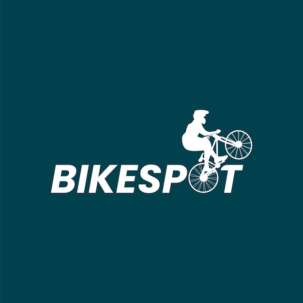 Vettore logo posto bici