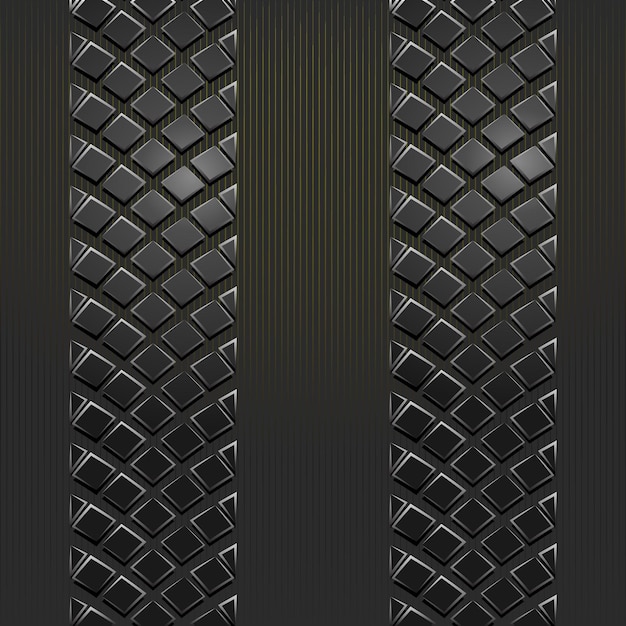 Vector bike tire tracks