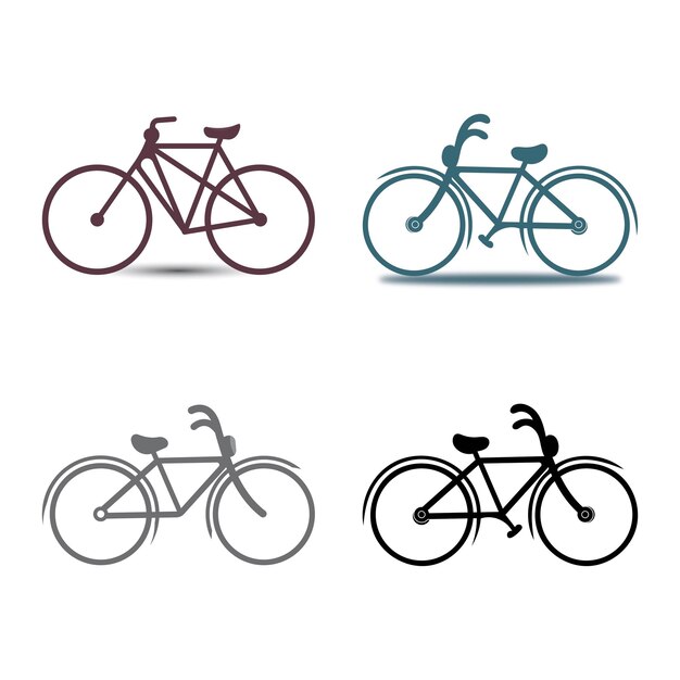 Bike vector icon isolatedon white