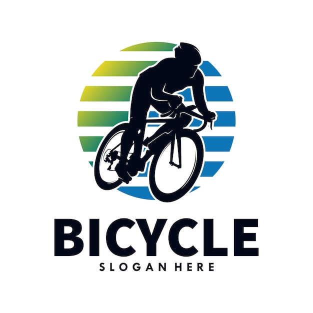 자전거 빈티지 로고 디자인 서식 파일
