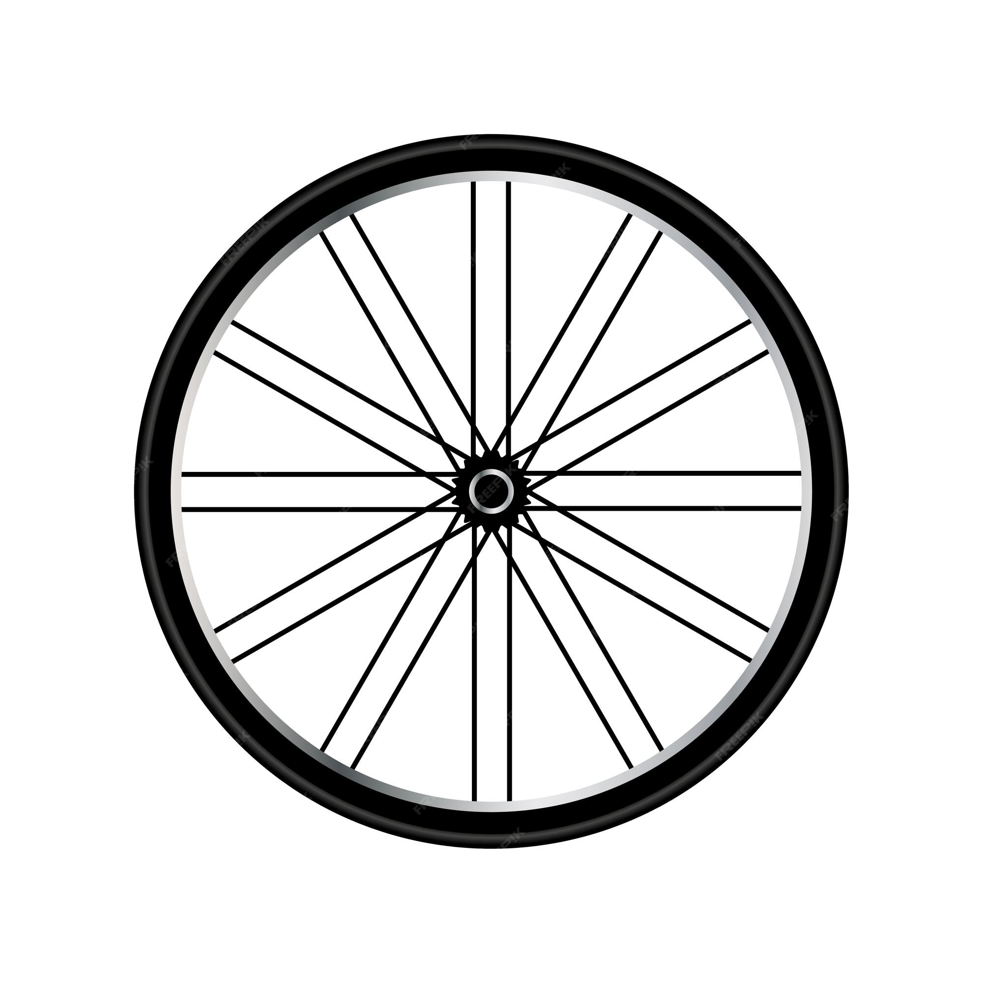 Premium Vector Bike wheel icon bicycle tire vector illustration stock