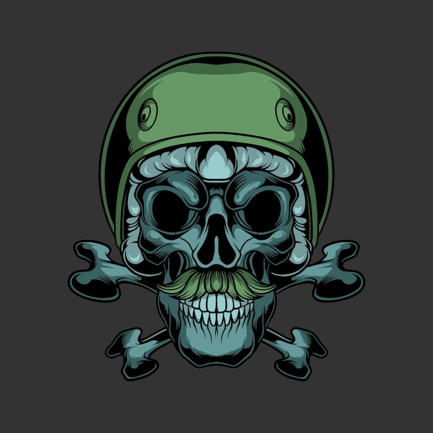 biker skull logo