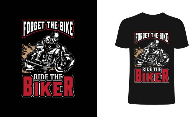 Bici t-shirt design e vettore