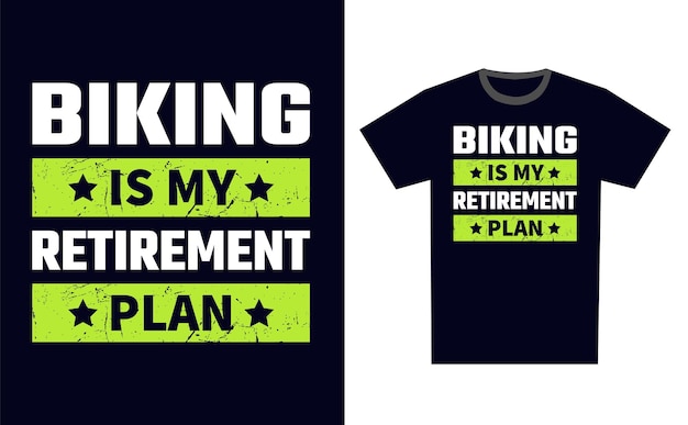 Biking T Shirt Design Template Vector