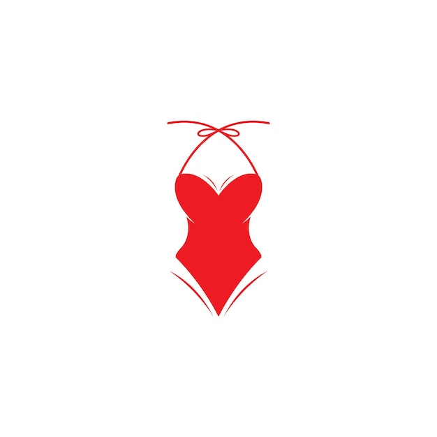 Векторный шаблон логотипа бикини