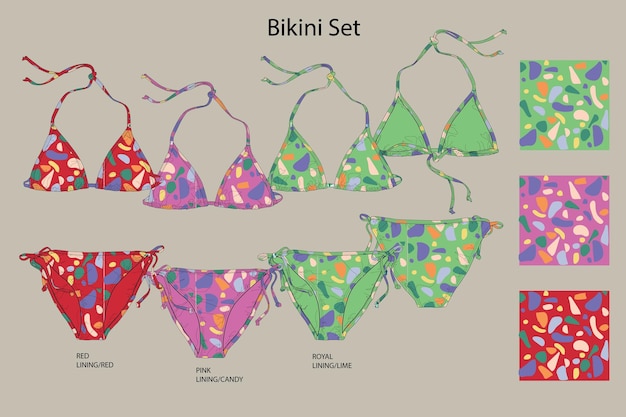 Vector bikini set3