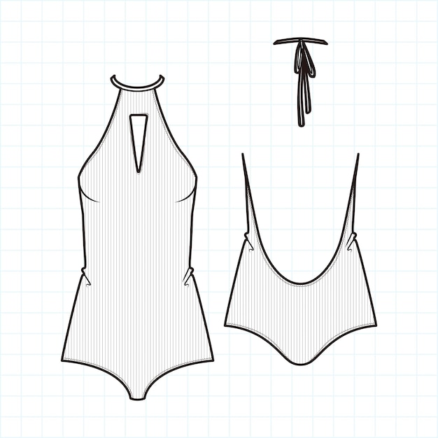 Vector bikini swimsuit wimwear shapewear bechwer