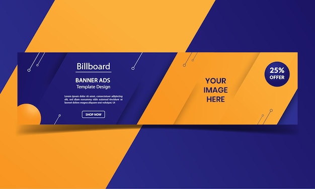 Billboard or banner ads template design