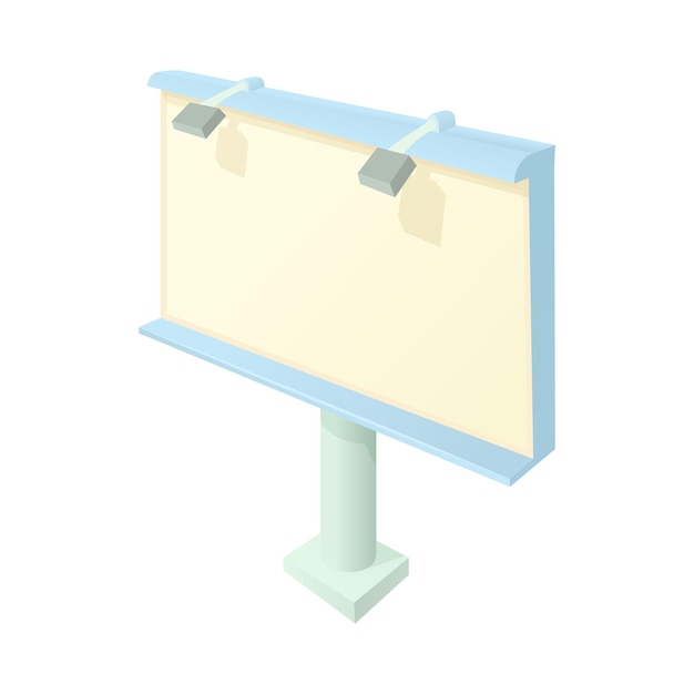 Billboard icon in cartoon style on a white background