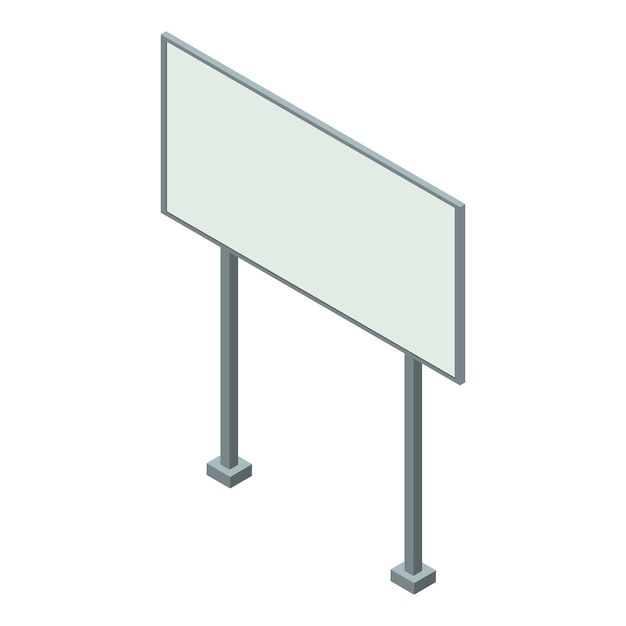 Billboard icon Isometric of billboard vector icon for web design isolated on white background