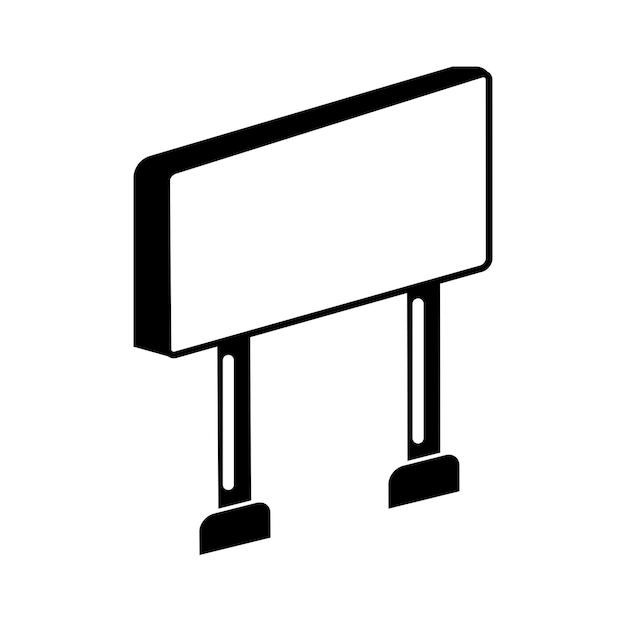 Modello di progettazione vettoriale del logo dell'icona di billboard